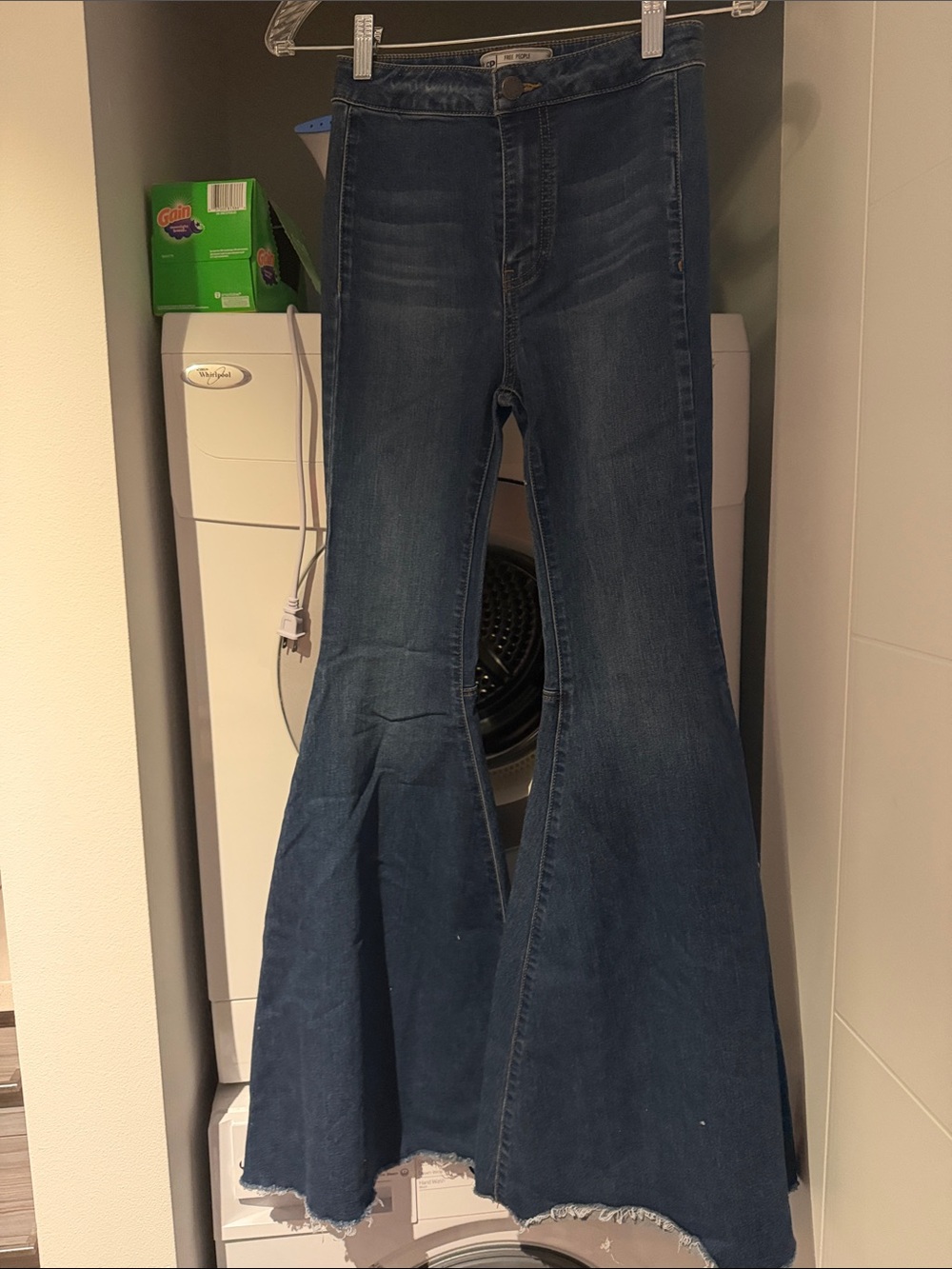 Free People Indigo High-Rise Flare Jeans